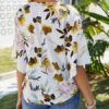 Blouse Printed Knotted V Neck Half Sleeves Tops - Image 3