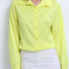 Blouse Turndown Collar Casual Long Sleeves Tops - Image 2
