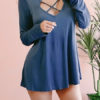 Bodycon  Jewel Neck Cut Out Sexy Long Sleeves Pencil Dress - Image 7