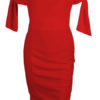 Bodycon Short Sleeves Lace Up Sexy Strapless Backless Sheath Dress - Image 2