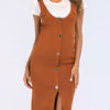 Bodycon Sleeveless Casual Straps Neck Sheath Dress - Image 2