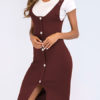 Bodycon Sleeveless Casual Straps Neck Sheath Dress - Image 5