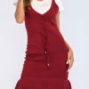 Bodycon Straps Neck Knotted Casual Sleeveless Pencil Dress - Image 5