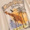 Boho chic animal print Short sleeve Cotton T-Shirt - Image 3