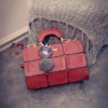 Boston Bag with Fur and Crown Dangle - Image 2