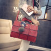 Boston Bag with Fur and Crown Dangle - Image 4