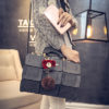 Boston Bag with Fur and Crown Dangle - Image 7