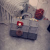 Boston Bag with Fur and Crown Dangle - Image 8