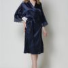 Sexy Lace Floral Bathrobe Toweled Pajamas