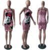 Cartoon Print Streetwear Sweet Sexy Mini Dress - Image 8
