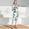 Casual Bow tie Floral Print Midi Skirt Suit - Image 6