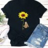 Casual Cartoon Sunflower Printed Short Sleeve O-neck T-Shirt - Image 8