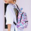 Casual Flower Printed Backpack Bag - Image 5