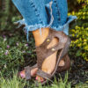 Casual Sandals - Metal Stud Trim Cushioned Footbeds - Image 2