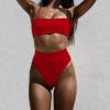 Casual Spaghetti Strap Two Piece Swimsuit - Image 14