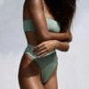 Casual Spaghetti Strap Two Piece Swimsuit - Image 3