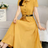Chiffon Short Sleeves Maxi Dresses - Image 3