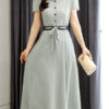 Chiffon Short Sleeves Maxi Dresses