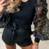 Dramatic Sleeve Blouse Long Sleeves Tops - Image 2