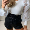 Dramatic Sleeve Blouse Long Sleeves Tops - Image 5