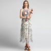 Elegant Gorgeous Embroidery Long Party Dress - Image 2