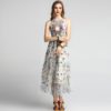 Elegant Gorgeous Embroidery Long Party Dress - Image 3