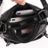 Fashion Hit Color Casual Soft Leather Simple Zipper Large Capacity Shoulder Bags - Image 8