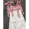 Fashion Sexy Hollow Out Embroidery Spaghetti Strap Long Dress - Image 2