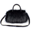 Faux Fur Barrel Evening Bag