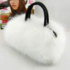 Faux Fur Barrel Evening Bag - Image 6