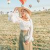 Flare Sleeve Square Collar Blouse Shirts