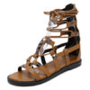 Flat Chic Lace Up Flat Sandals - Image 6