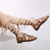 Flat Chic Lace Up Flat Sandals - Image 7