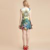 Floral Print Crystal Beading Sleeveless Mini Dress - Image 6