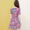 Floral Print Hem Ruffles Beach Mini Dress - Image 5