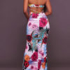 Floral Print Strapless Stretchy Sexy Maxi Dresses - Image 6