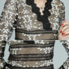 Flower Embroidered Long Tulle Maxi Dress - Image 3