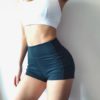 High Waist Solid Sport Workout Shorts