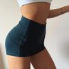 High Waist Solid Sport Workout Shorts - Image 2