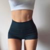High Waist Solid Sport Workout Shorts - Image 3