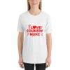 I Love Country music Unisex Short Sleeve T-shirt - Image 6