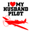 I Love My Husband Pilot Unisex Premium T-Shirt - Image 5