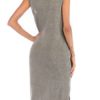 Jewel Neck Knotted Sleeveless Beach Dress - Image 5
