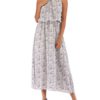 Jewel Neck Sleeveless Printed Beach Dress - Image 5