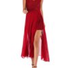 Jewel Neck Split Beach Dress