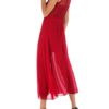 Jewel Neck Split Beach Dress - Image 4