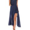 Jewel Neck Split Beach Dress - Image 6