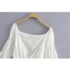 Long Sleeve Slash Neck Bohemian Blouse Shirts - Image 4