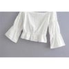 Long Sleeve Slash Neck Bohemian Blouse Shirts - Image 5