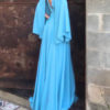 Long Sleeves Split Cold Shoulder Beach Maxi Dress - Image 4